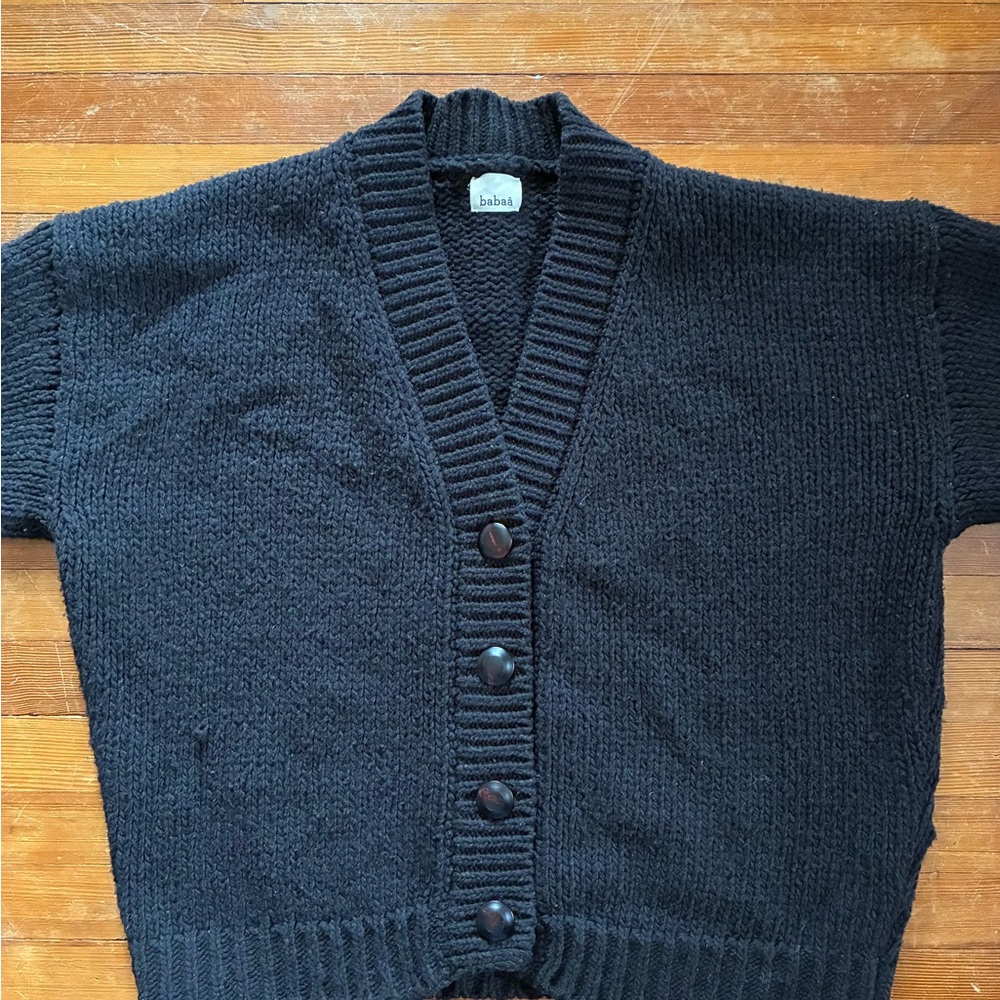 Black Babaa Cardigan